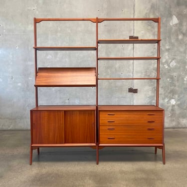 Mid Century Teak Wall Unit Erik Buch