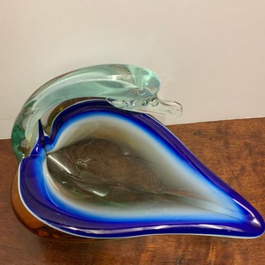 Vintage Art Glass Swan 