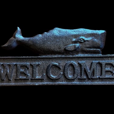 Whale Welcome Sign