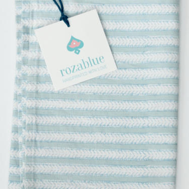 Rozablue | Kitchen Towel in Funky Stripe Mineral