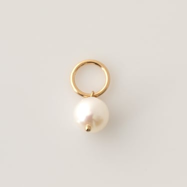 Real Pearl Charm for Necklace or Bracelet, Real Freshwater Pearl Pendant, Add on Real Pearl Gemstone Charm, Removable Charm, LEILA Jewelry 