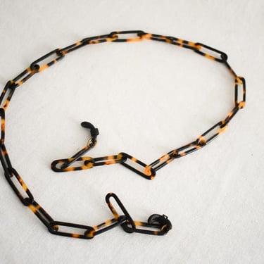 Vintage Tortoiseshell Plastic Link Glasses Chain 