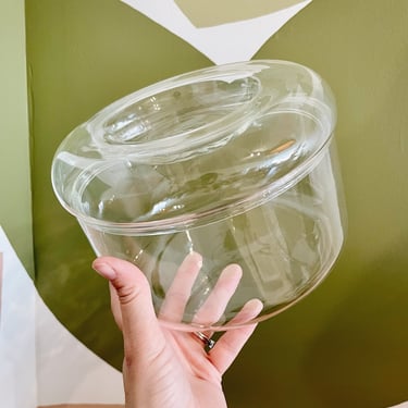 Vintage Glass Jar + Glass lid