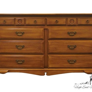 DREXEL FURNITURE Dutchess County Collection Solid Walnut Early American 54" Double Dresser 612-120-6 