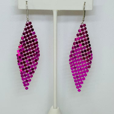 Ferrara Pink Mesh Earrings