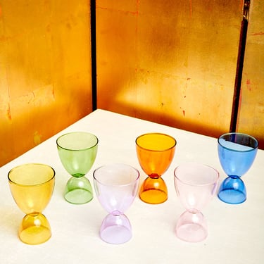 Rainbow Set Cocktail Glasses
