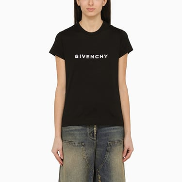 Givenchy Black Crew-Neck T-Shirt With Logo Women