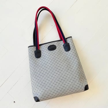 Vintage Gucci Monogram Tote Bag 