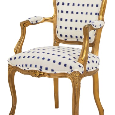 Vintage Gilt Wood Armchair