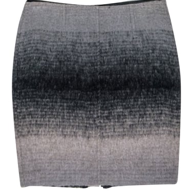 Trina Turk - Grey & Black Ombre Mini Skirt Sz 8