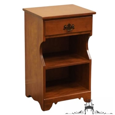 ETHAN ALLEN Heirloom Nutmeg Maple Colonial Early American 17" Open Cabinet Nightstand 10-5046 