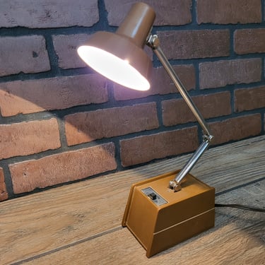 Mobilite Brown Small Task Table Lamp 