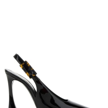 Saint Laurent Woman Black Leather Dune Pumps