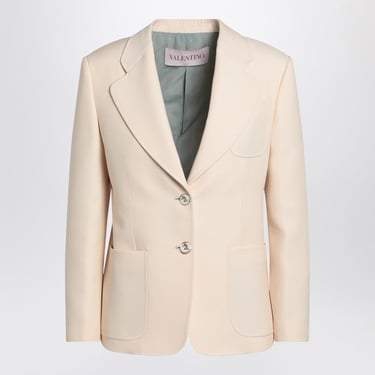 Valentino Wool And Silk Single-Breasted Jacket Women