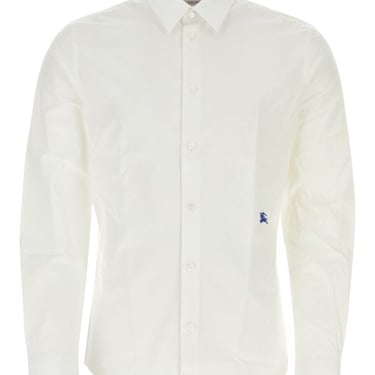 Burberry Man White Poplin Shirt