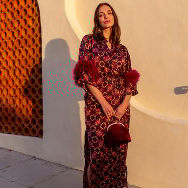 Marlene Wrap Dress in Pele Lounge (PRE-ORDER) 