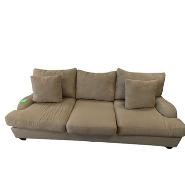 Beige 3-Seat Corduroy Couch