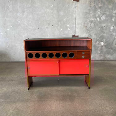 Danish Teak "Boomerang" Dry Bar by Erik Buch for Dyrlund