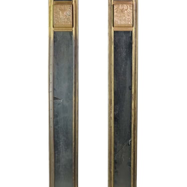 Pair of 61.5 in. Cutler Manufacturing Co. Bronze Mail Chutes