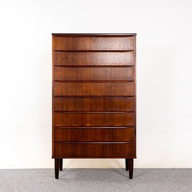 Danish Modern Rosewood Highboy Dresser - (324-067) 