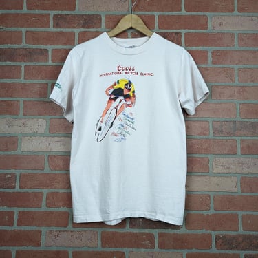 Vintage 80s Coors Bicycle Classic ORIGINAL Bike Race Tee - Large (fits Small / Medium) 