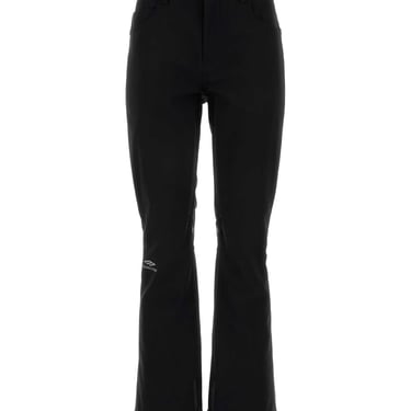 Balenciaga Women Black Stretch Nylon Ski Pant