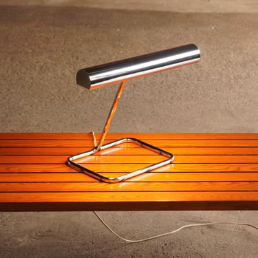 Modernist Chrome Desk Lamp 