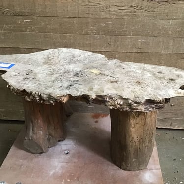 Beautiful Burl Wood Log Bench (Tacoma)