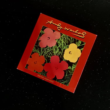 Vintage ANDY WARHOL Flowers 1968 Art Puzzle 550 Pieces 20in X 20in In Original Box Never Opened 1998 