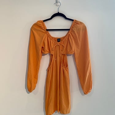 wild fable orange cut out dress