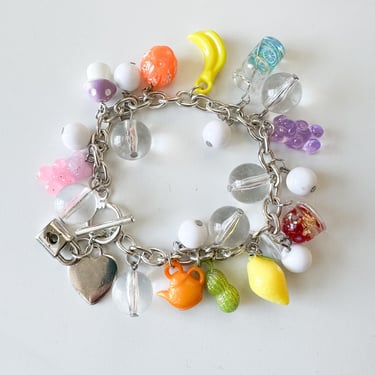 Handmade Charm Bracelet made with vintage bracelet & charms 