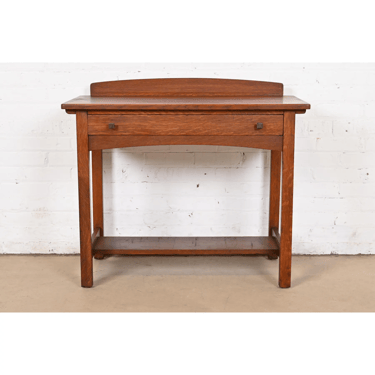 Limbert Antique Mission Oak Arts & Crafts Sideboard Buffet Server, Circa 1900