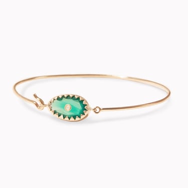 Orso Green Onyx Bangle