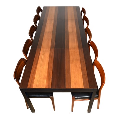 The Triple-Play Designer Dining Table Expandable w. 2 Leaves