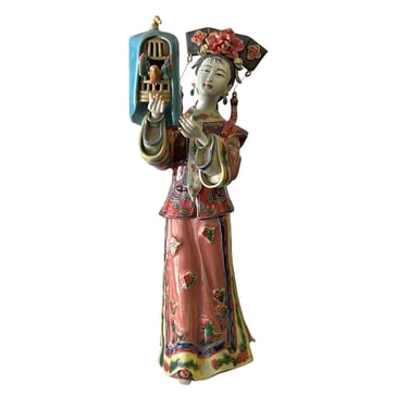 Chinese Oriental Porcelain Ancient Style Dressing Lady Figure ws2499E 