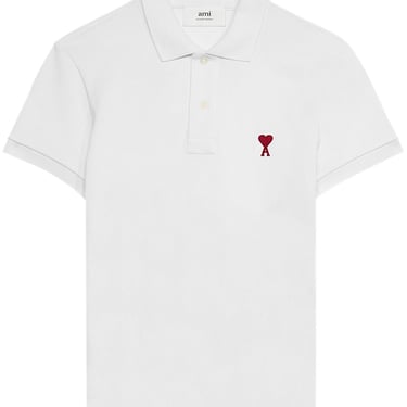 Ami Paris Men Ami De Coeur Organic Cotton Polo Shirt