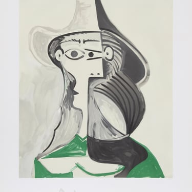 Femme au Chapeau by Pablo Picasso, Marina Picasso Estate Lithograph Poster 