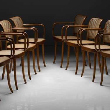 Set of (8) Bentwood Dining Chairs by Joseph Hoffman