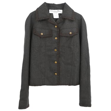 Christian Dior 2000 Single Breasted Jacket Brown #42