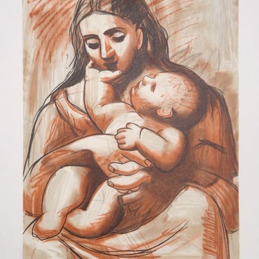 Maternite, Pablo Picasso (After), Marina Picasso Estate Lithograph Collection 