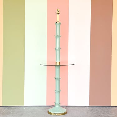 Seafoam Roche Style Floor Lamp