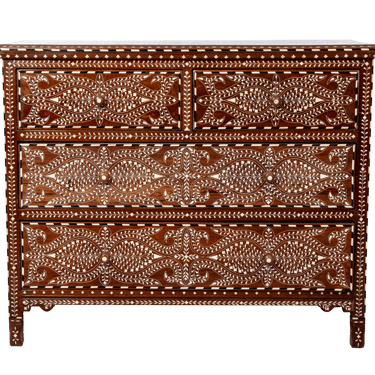 Four Drawer Inlaid Chest of Drawers
