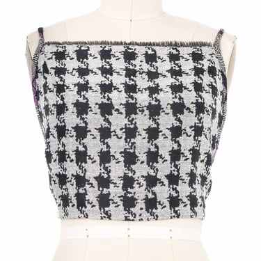 2019 Yeohlee Houndstooth Crossback Apron Top