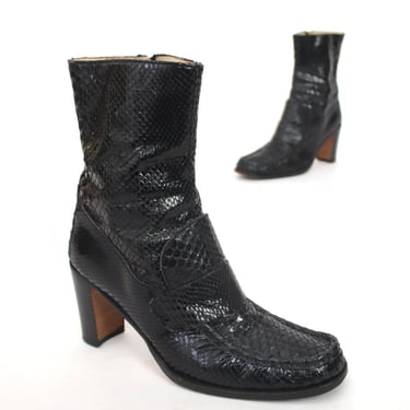 Patrick Cox Python Loafer Boots