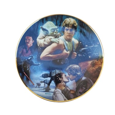 Star Wars Empire Strikes Back Trilogy Collection China Plate 1992 COA Box M11 