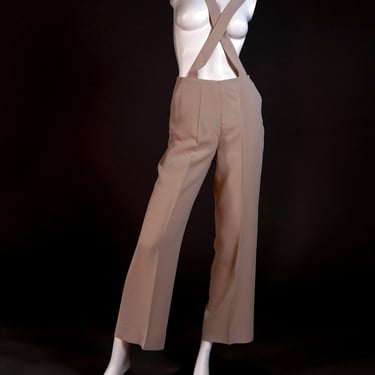 S/S 2001 Giorgio Armani documented suspender pants - vintage designer pants from Spring Summer 2001 runway and campaign 