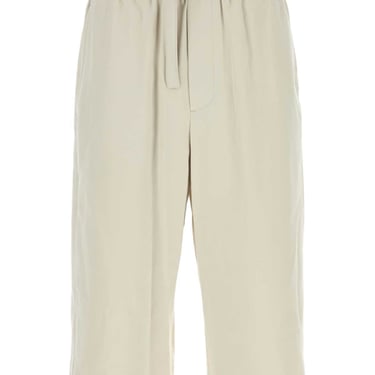 Ami Men Chalk Cotton Bermuda Shorts