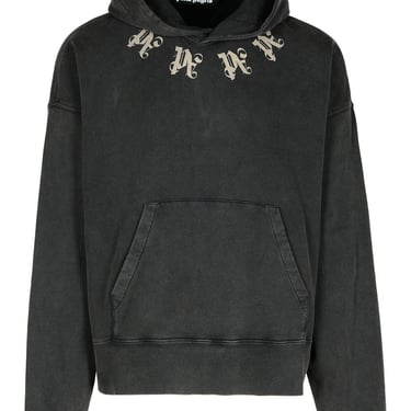 Palm Angels Black Cotton Sweatshirt Men