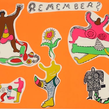 Niki de Saint Phalle Remember? Screenprint in Colors