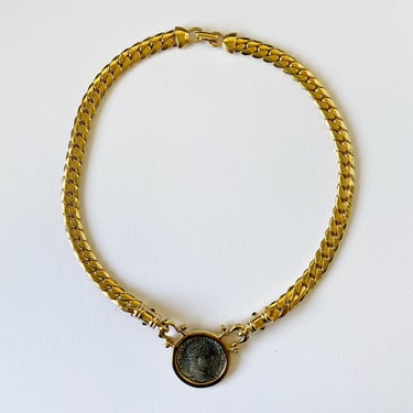 Vintage 80's Carolee Coin Choker 